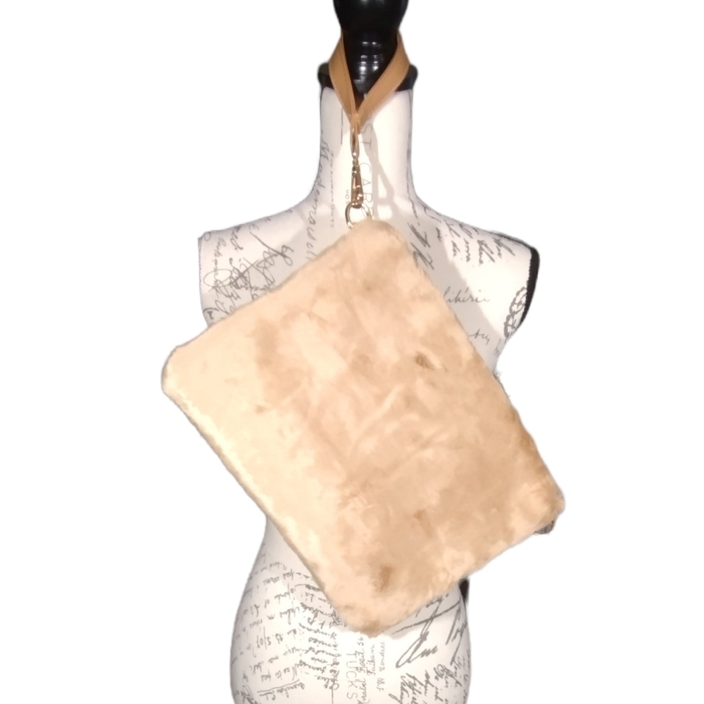 Faux Fur Clutch/ Crossbody Bag NWOT